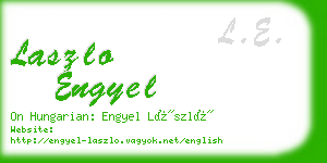 laszlo engyel business card